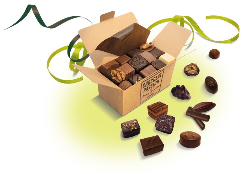 Illustration d'un ballotin de chocolats